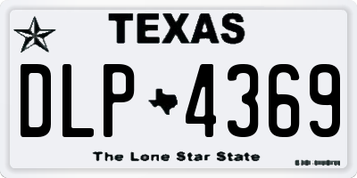 TX license plate DLP4369