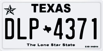 TX license plate DLP4371