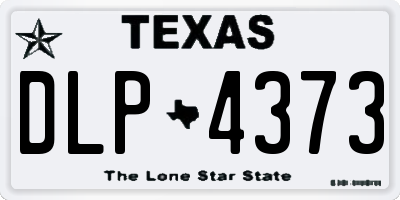 TX license plate DLP4373