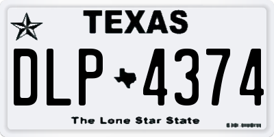TX license plate DLP4374
