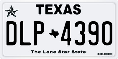 TX license plate DLP4390