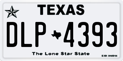 TX license plate DLP4393