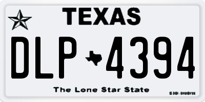 TX license plate DLP4394