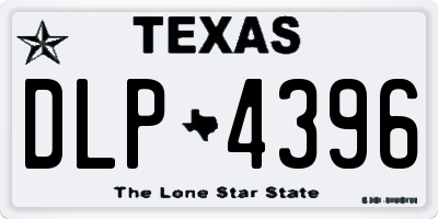 TX license plate DLP4396
