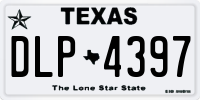 TX license plate DLP4397