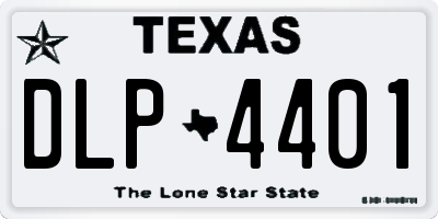 TX license plate DLP4401