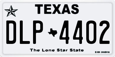 TX license plate DLP4402