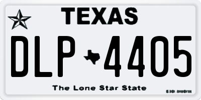 TX license plate DLP4405