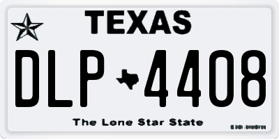 TX license plate DLP4408
