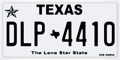 TX license plate DLP4410