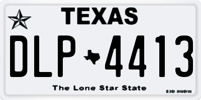 TX license plate DLP4413
