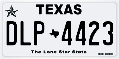 TX license plate DLP4423