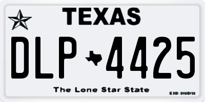 TX license plate DLP4425
