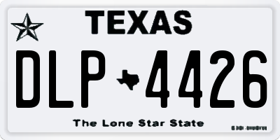 TX license plate DLP4426