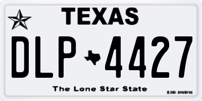 TX license plate DLP4427