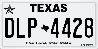 TX license plate DLP4428