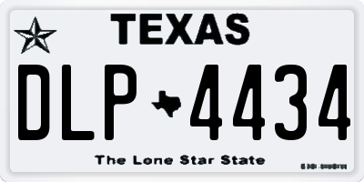 TX license plate DLP4434