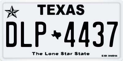 TX license plate DLP4437