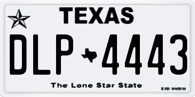 TX license plate DLP4443