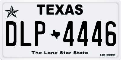 TX license plate DLP4446