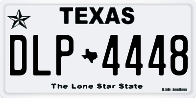 TX license plate DLP4448