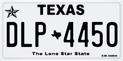 TX license plate DLP4450