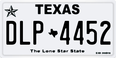 TX license plate DLP4452