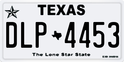 TX license plate DLP4453