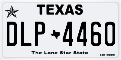 TX license plate DLP4460