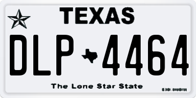 TX license plate DLP4464