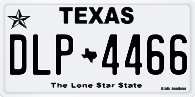 TX license plate DLP4466