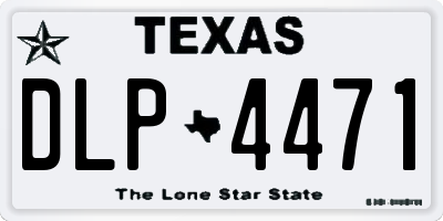 TX license plate DLP4471