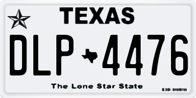 TX license plate DLP4476