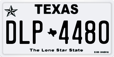TX license plate DLP4480