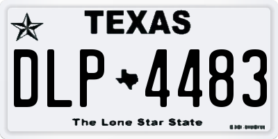 TX license plate DLP4483