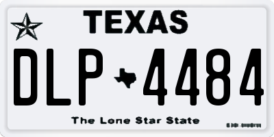 TX license plate DLP4484