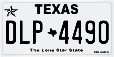 TX license plate DLP4490