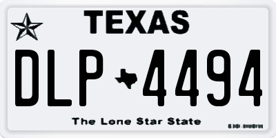 TX license plate DLP4494
