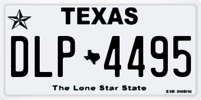 TX license plate DLP4495