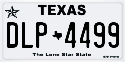 TX license plate DLP4499