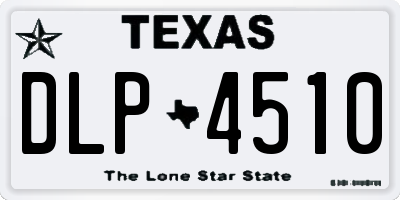 TX license plate DLP4510