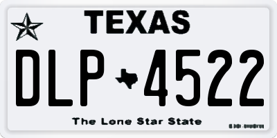 TX license plate DLP4522