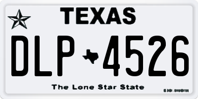 TX license plate DLP4526