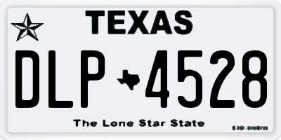 TX license plate DLP4528