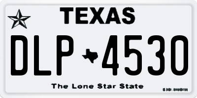 TX license plate DLP4530