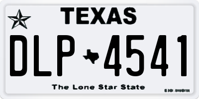TX license plate DLP4541