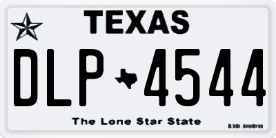 TX license plate DLP4544