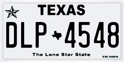TX license plate DLP4548