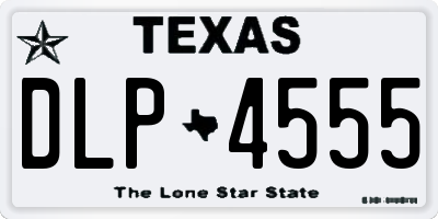 TX license plate DLP4555