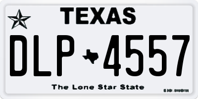 TX license plate DLP4557